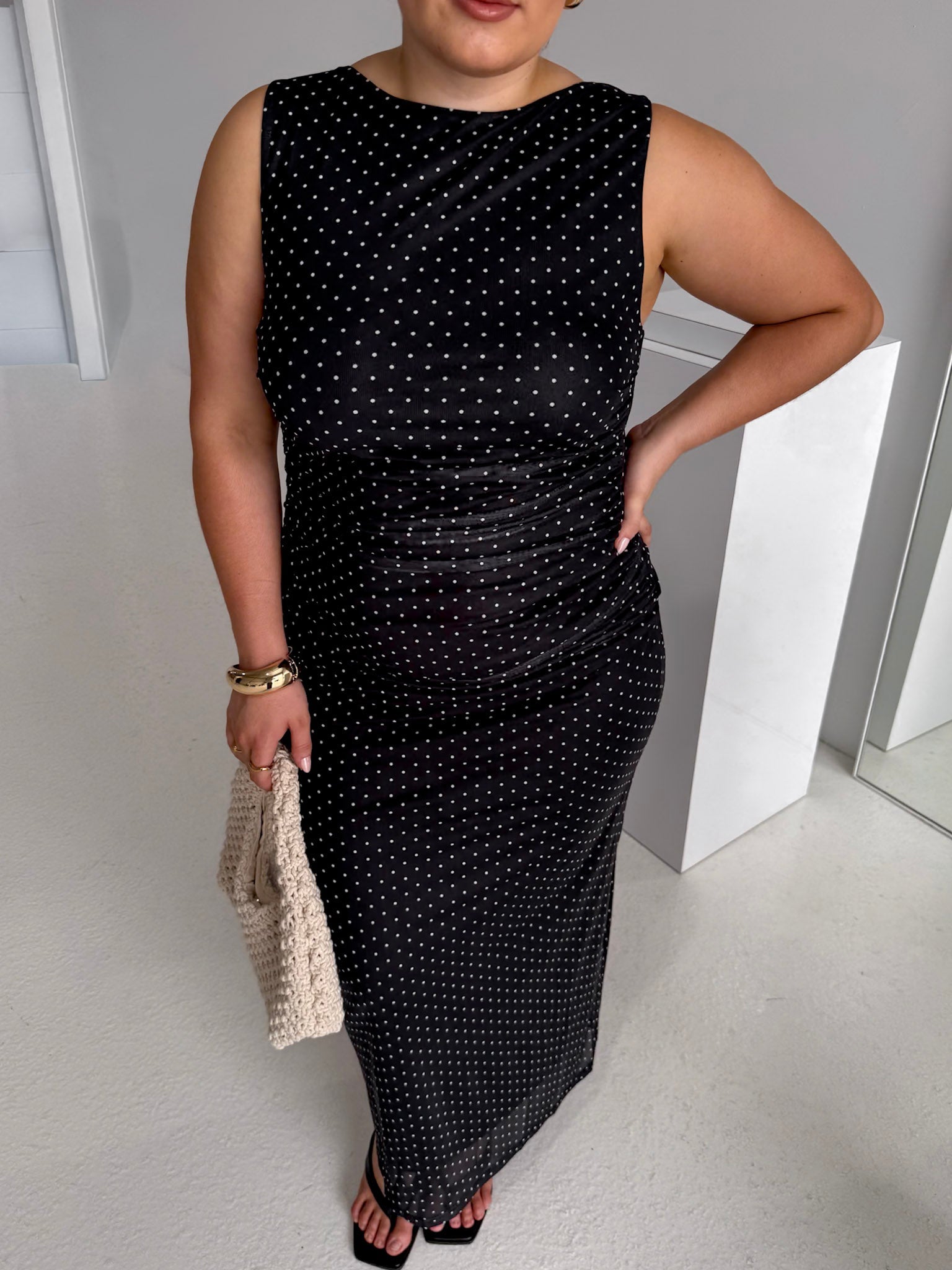 SELAYA DRESS BLACK SPOT - Fayt The Label