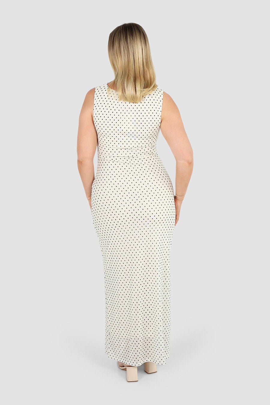 SELAYA DRESS WHITE SPOT - Fayt The Label