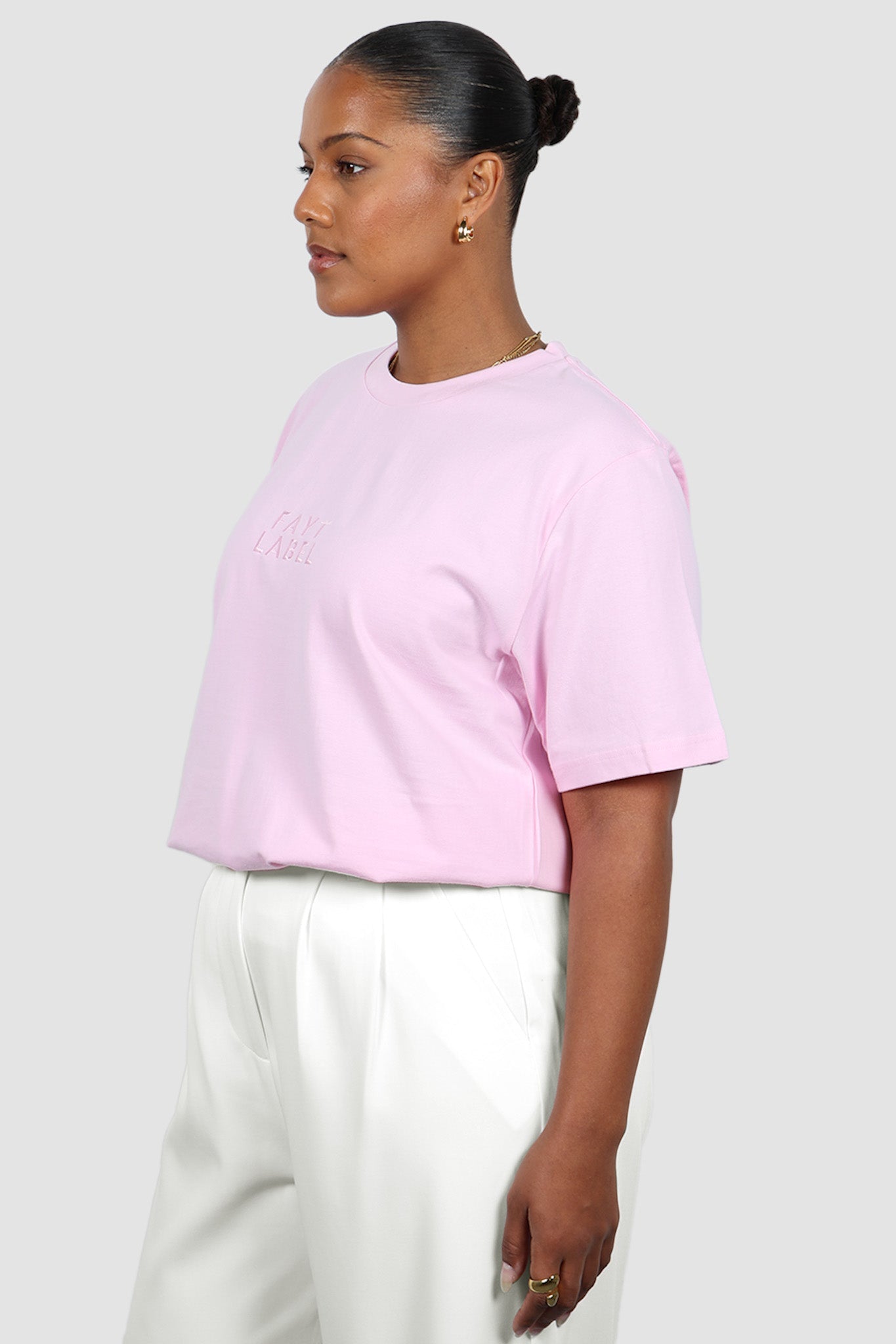 SIGNATURE LOGO TEE PINK - Fayt The Label