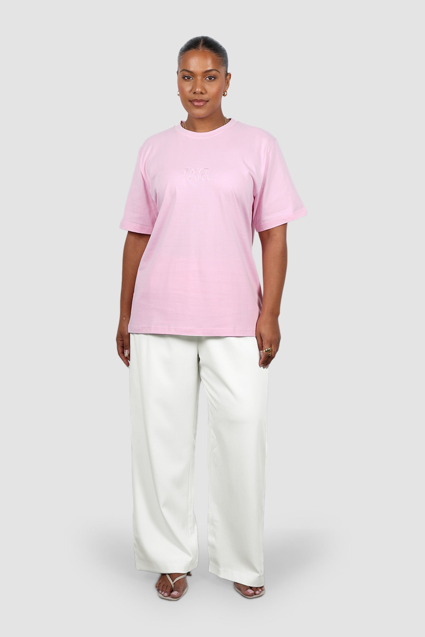 SIGNATURE LOGO TEE PINK - Fayt The Label