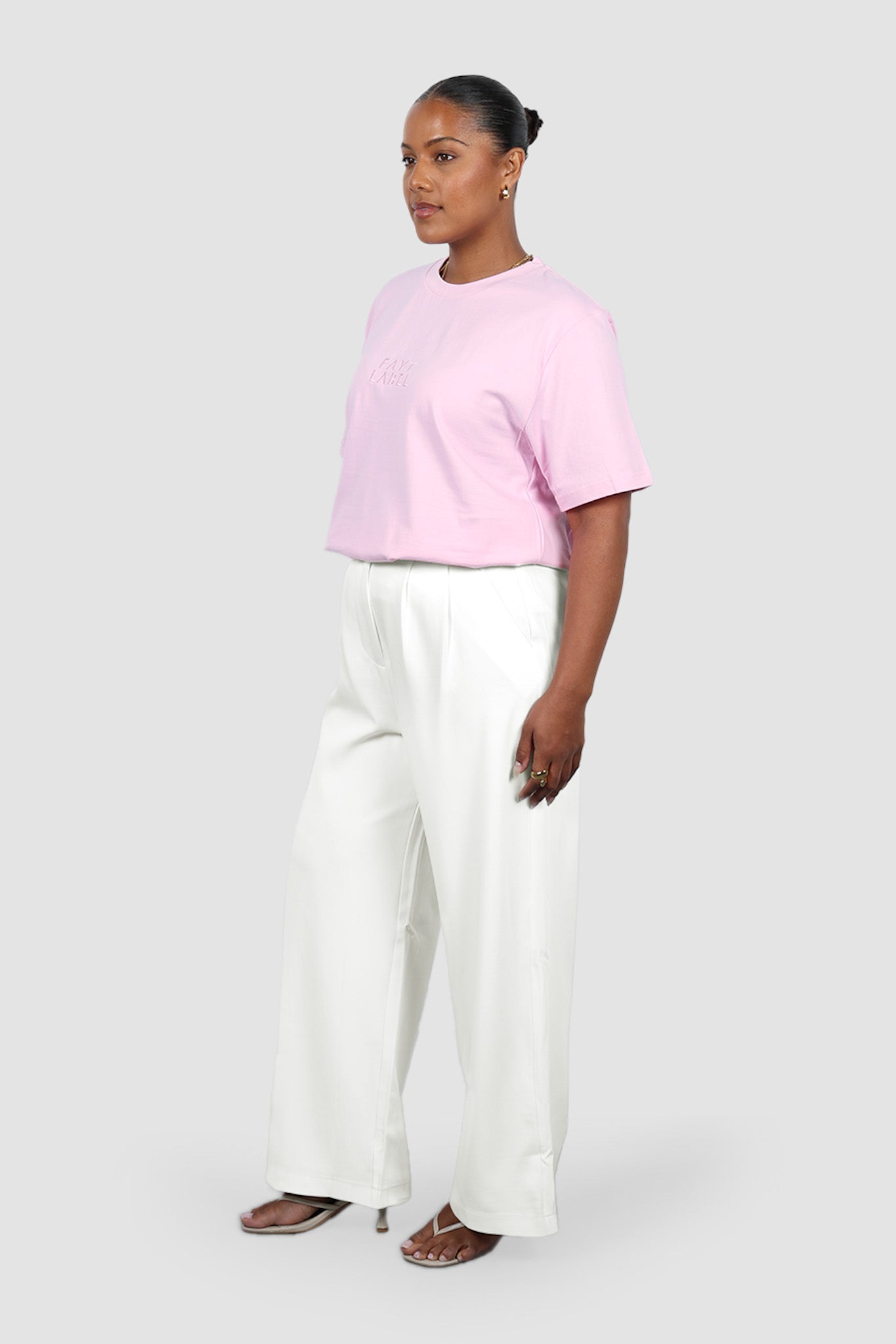 SIGNATURE LOGO TEE PINK - Fayt The Label