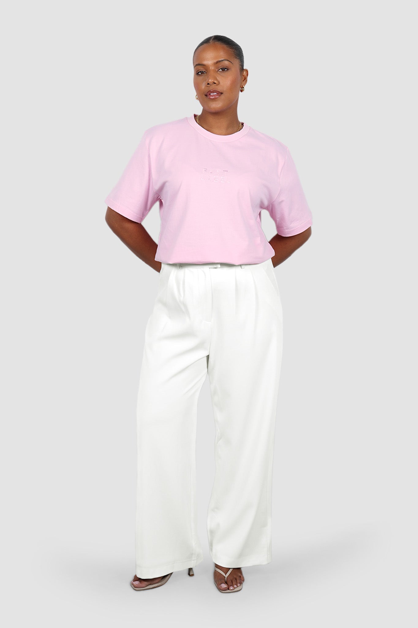 SIGNATURE LOGO TEE PINK - Fayt The Label