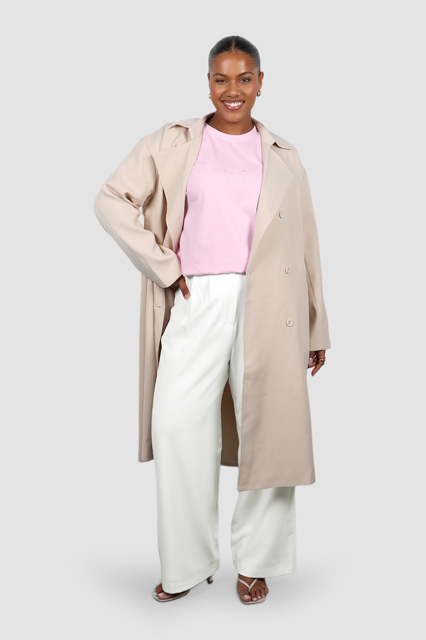 SIGNATURE LOGO TEE PINK - Fayt The Label