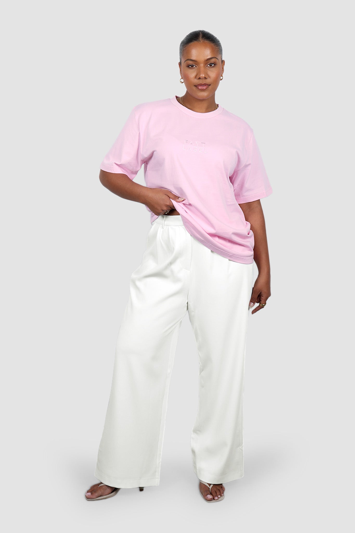 SIGNATURE LOGO TEE PINK - Fayt The Label