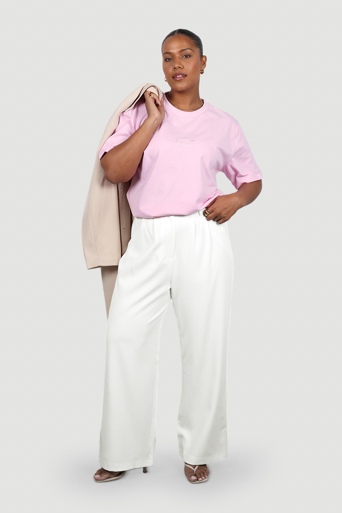 SIGNATURE LOGO TEE PINK - Fayt The Label