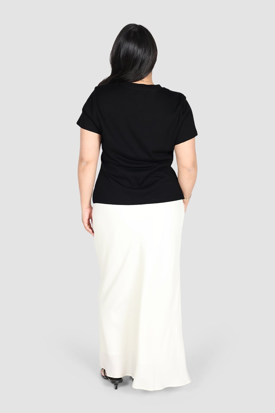 SIGNATURE SCULPT TEE BLACK - Fayt The Label
