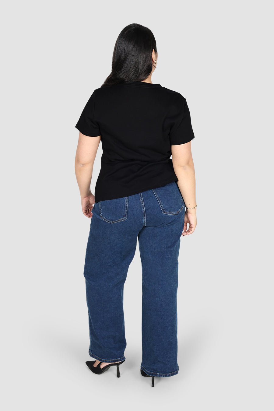 SIGNATURE SCULPT TEE BLACK - Fayt The Label