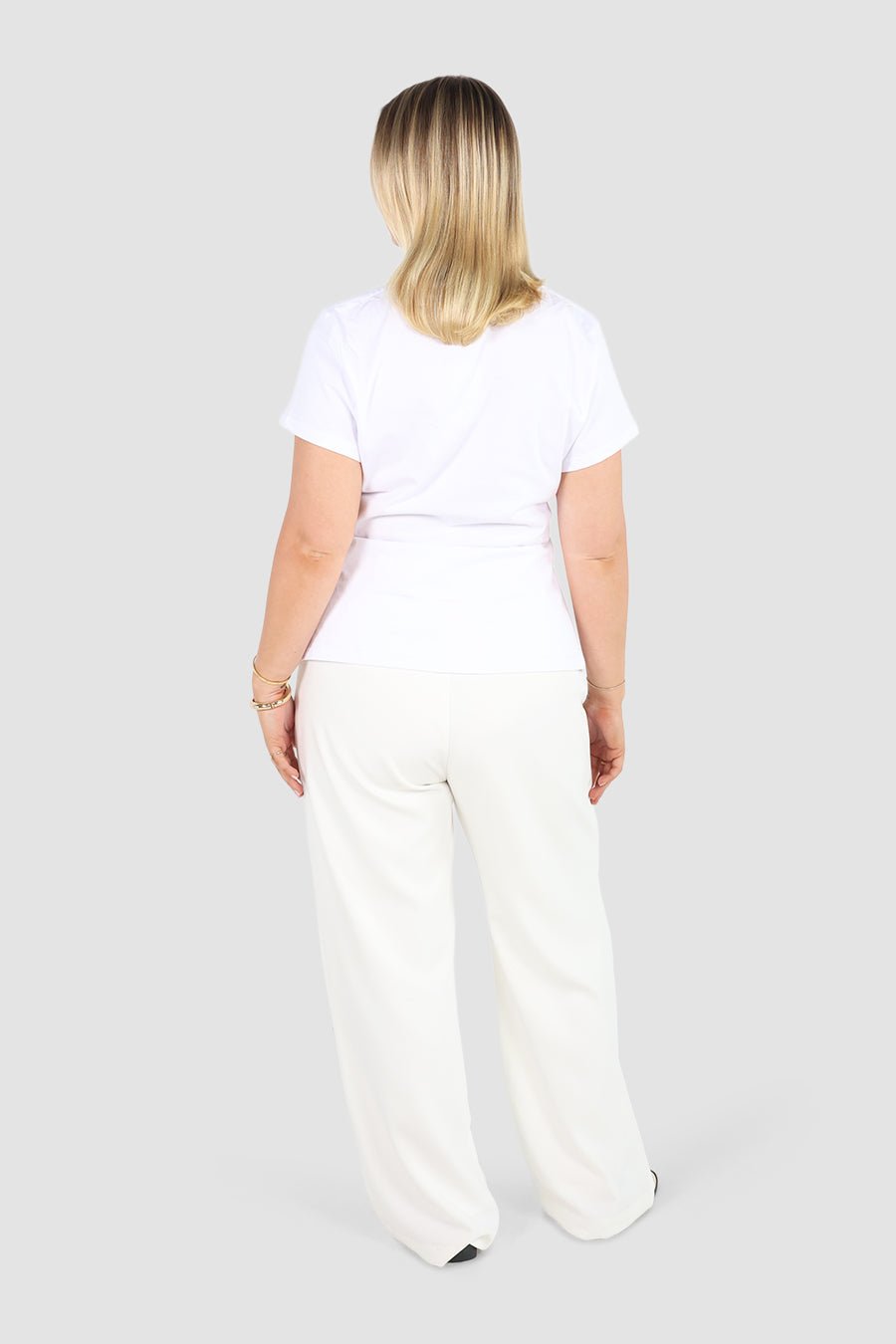 SIGNATURE SCULPT TEE WHITE - Fayt The Label