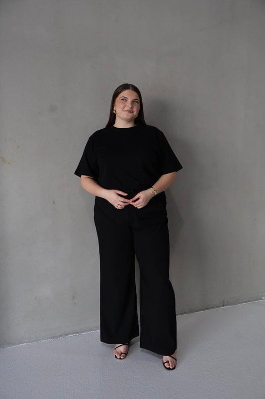 SIGNATURE TEE BLACK - Fayt The Label
