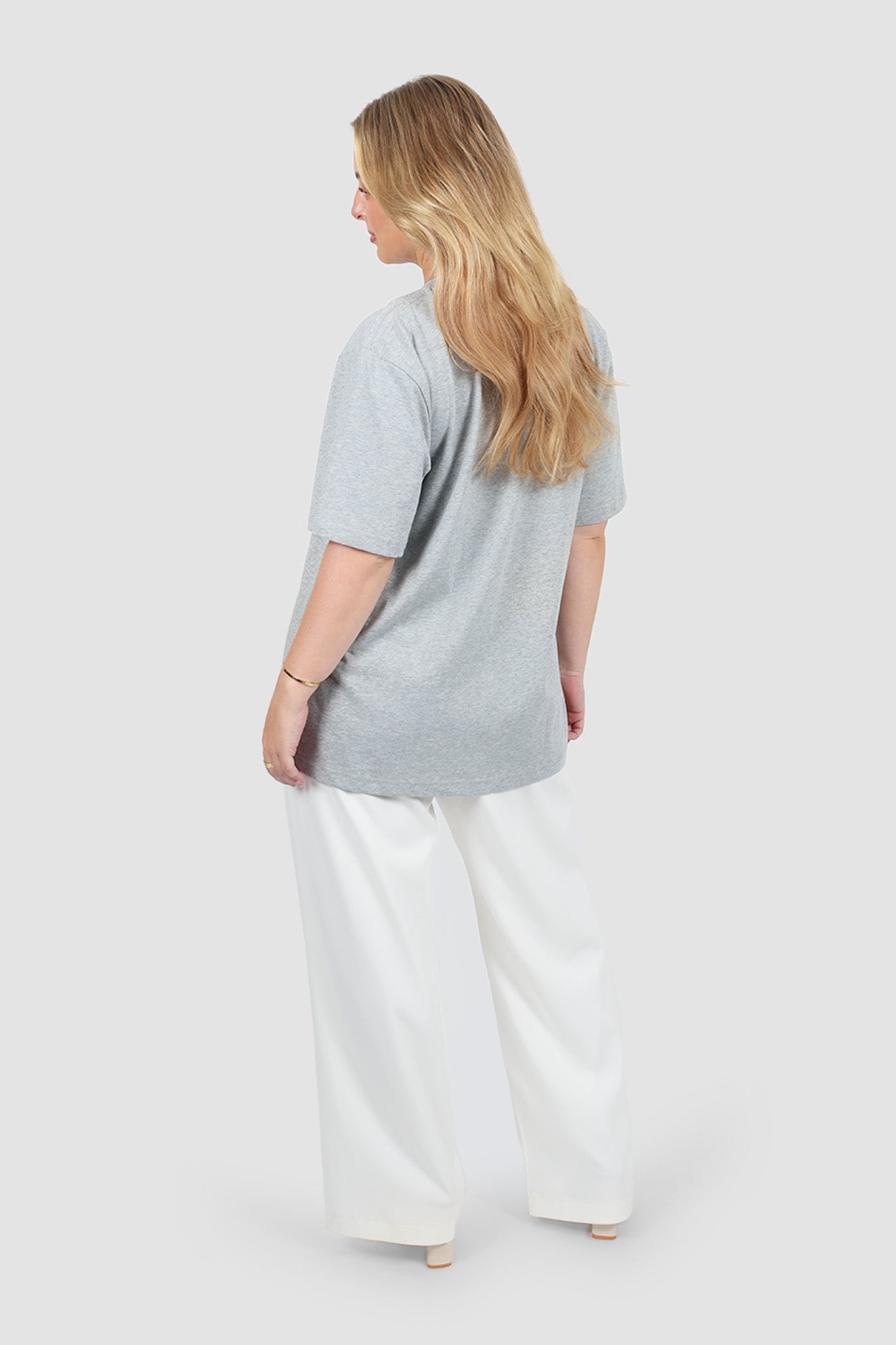 SIGNATURE TEE GREY MARLE - Fayt The Label