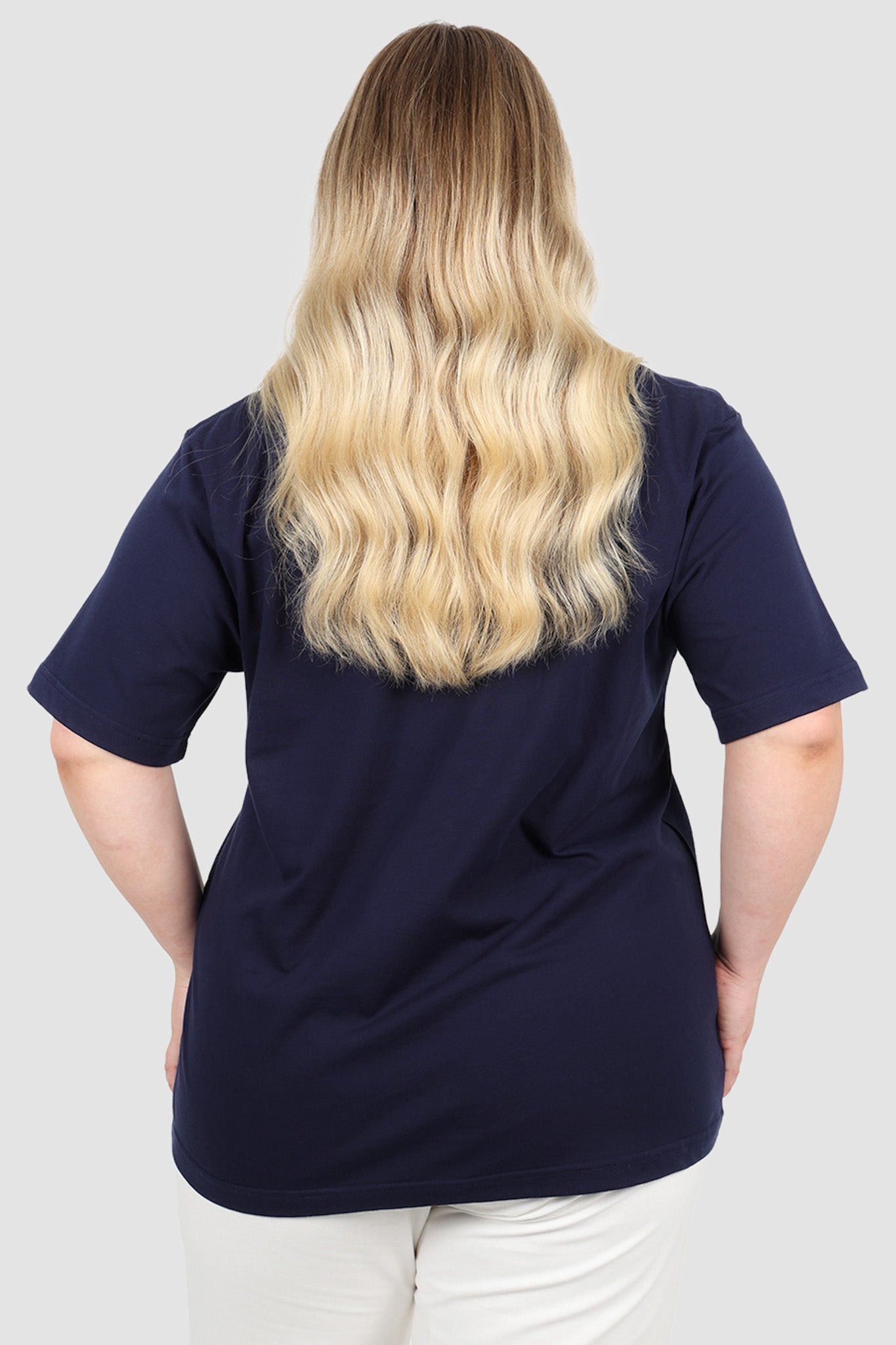 SIGNATURE TEE NAVY - Fayt The Label