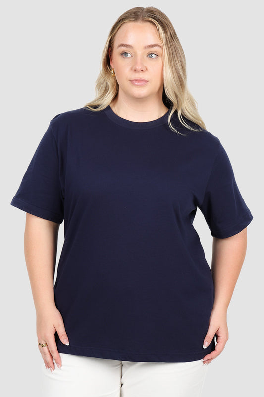 SIGNATURE TEE NAVY - Fayt The Label