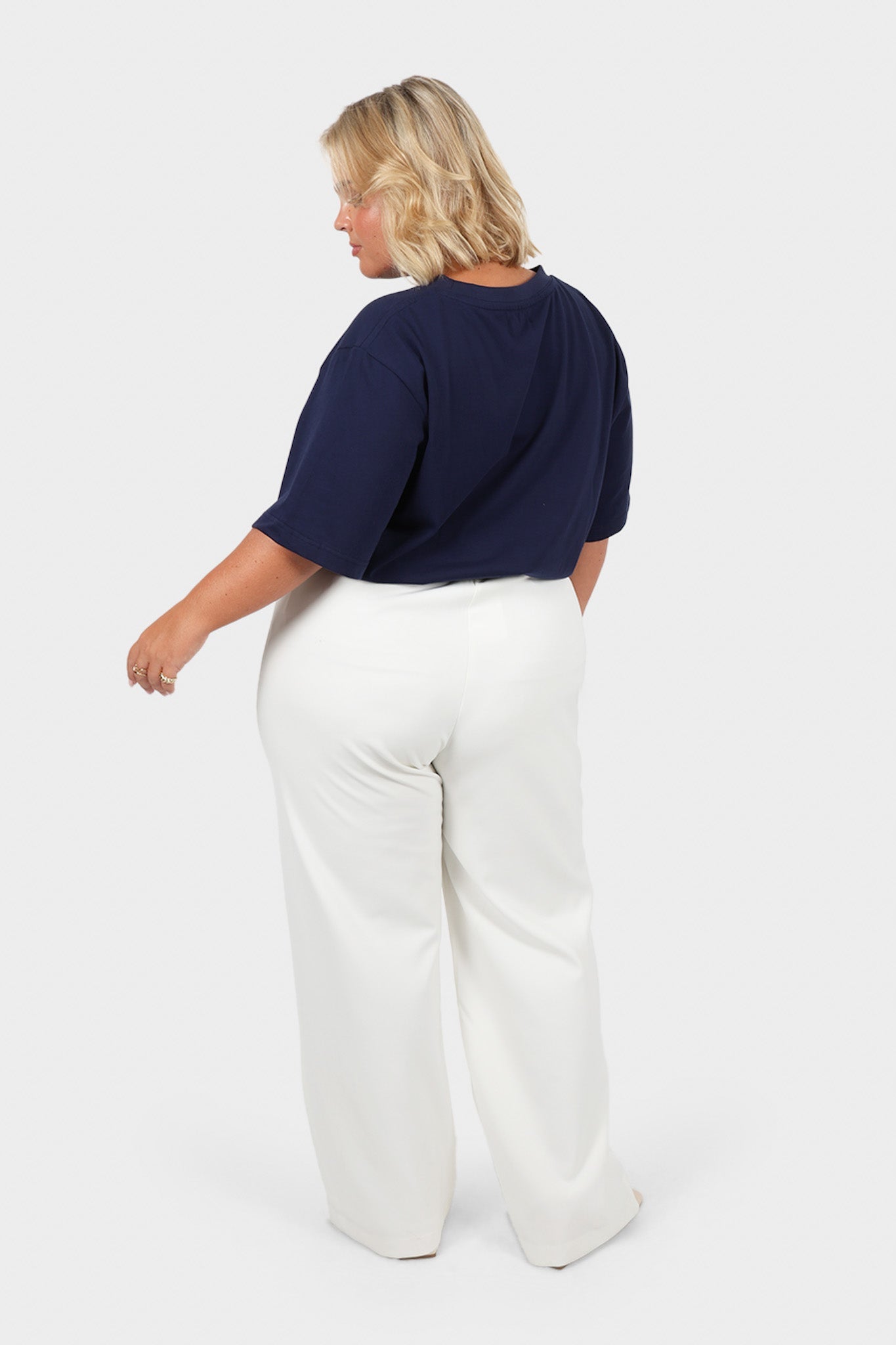 SIGNATURE TEE NAVY - Fayt The Label