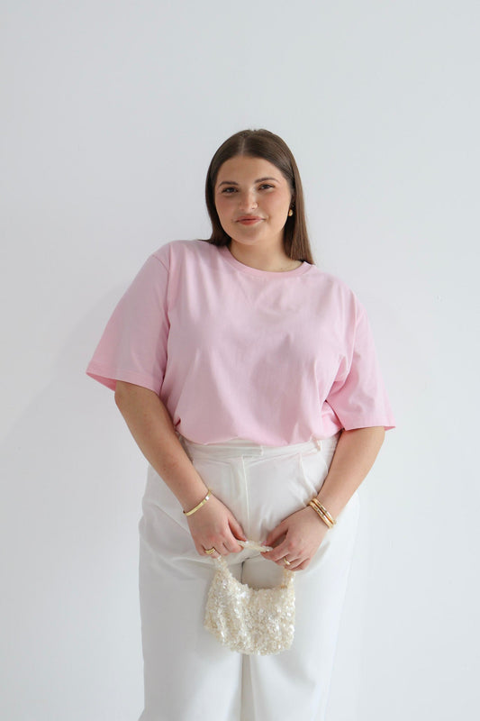 SIGNATURE TEE SOFT PINK - Fayt The Label