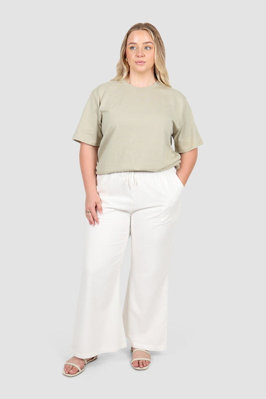 SIGNATURE TEE SOFT SAGE - Fayt The Label