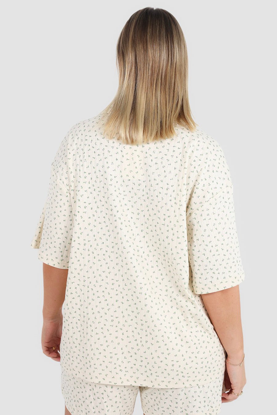 SLEEP BUTTON SHIRT GARDEN LULLABY - Fayt The Label