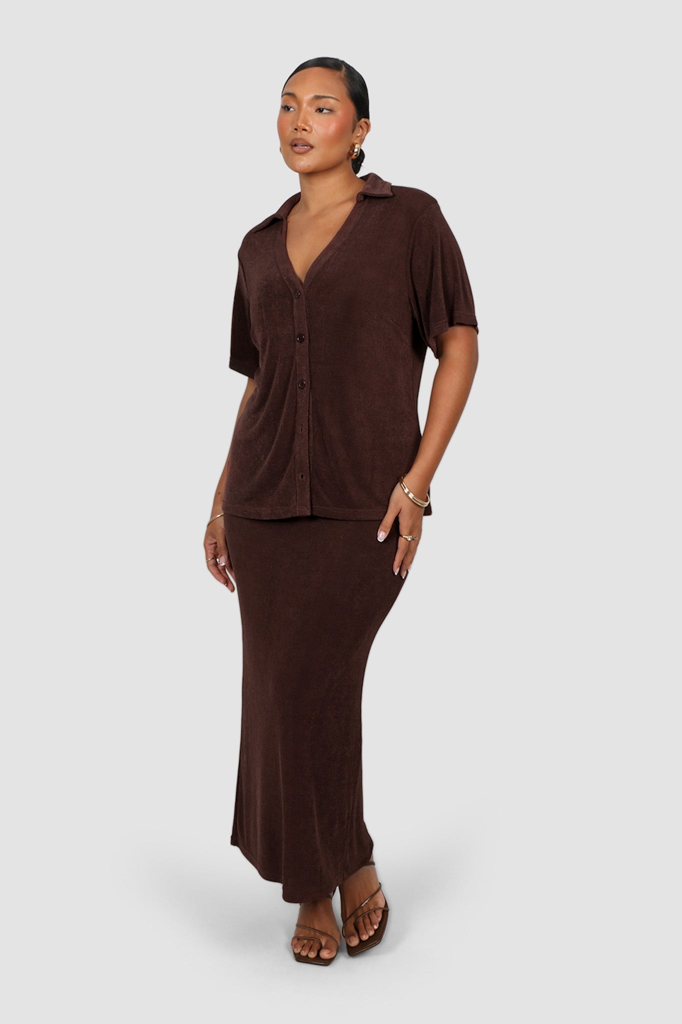 SOLA SKIRT ESPRESSO - Fayt The Label
