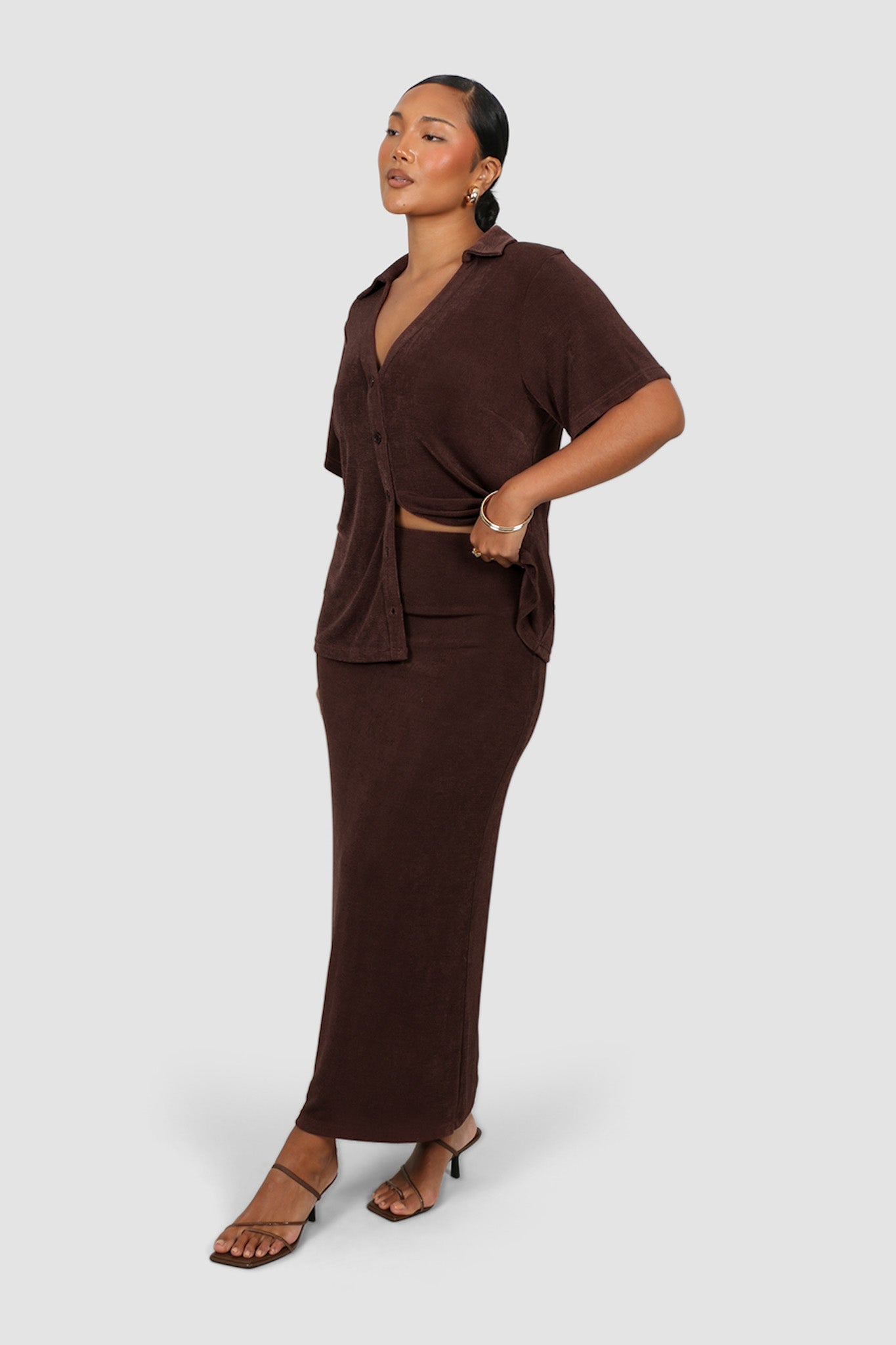 SOLA SKIRT ESPRESSO - Fayt The Label