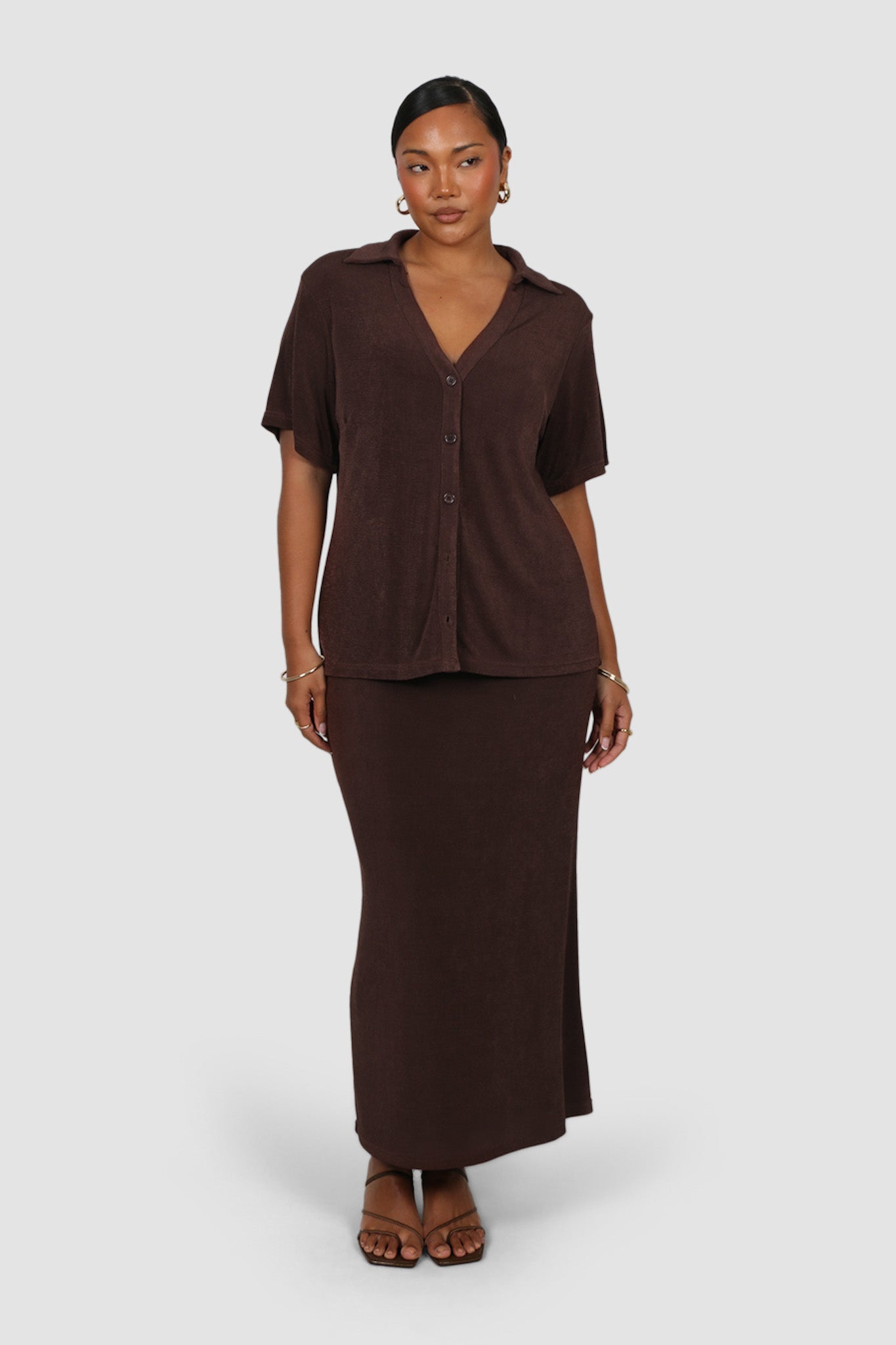SOLA SKIRT ESPRESSO - Fayt The Label