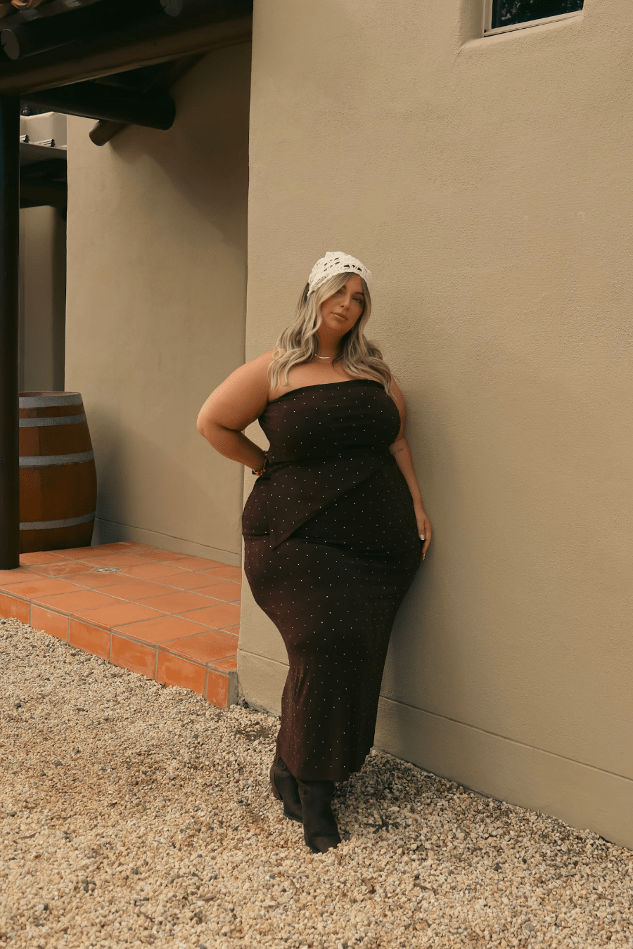 SOLA SKIRT ESPRESSO SPARKLE - Fayt The Label