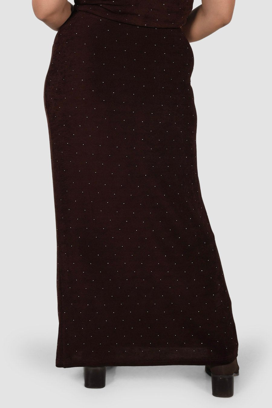SOLA SKIRT ESPRESSO SPARKLE - Fayt The Label