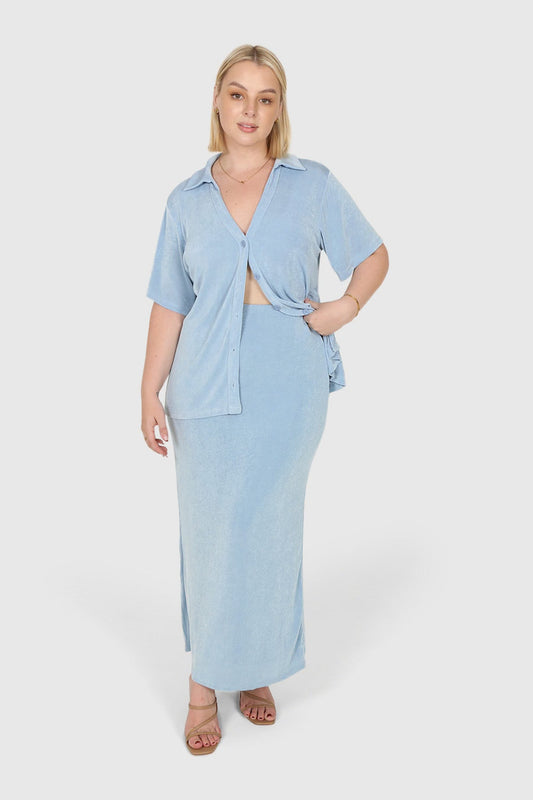 SOLA SKIRT SOFT BLUE - Fayt The Label