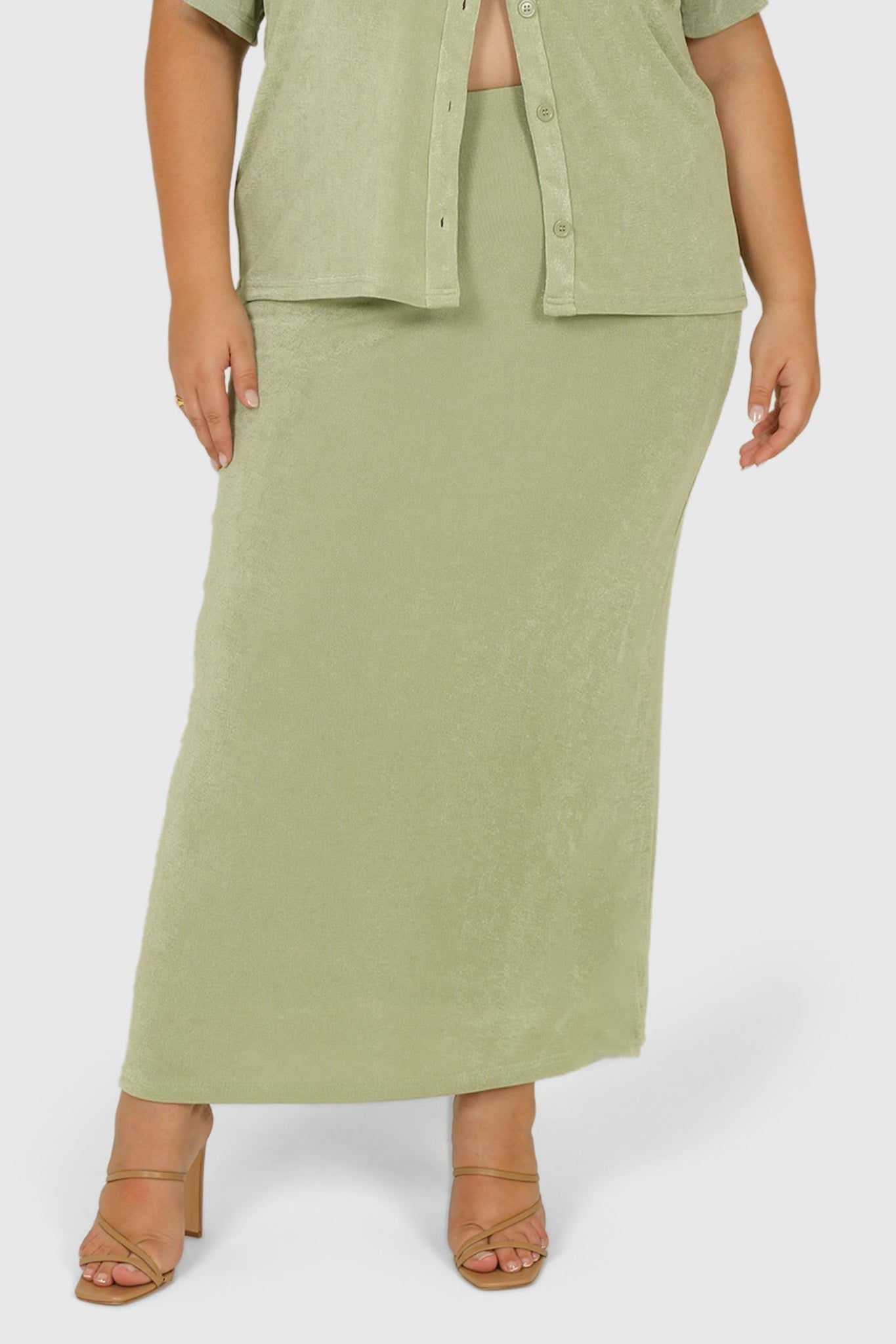 SOLA SKIRT SOFT GREEN - Fayt The Label