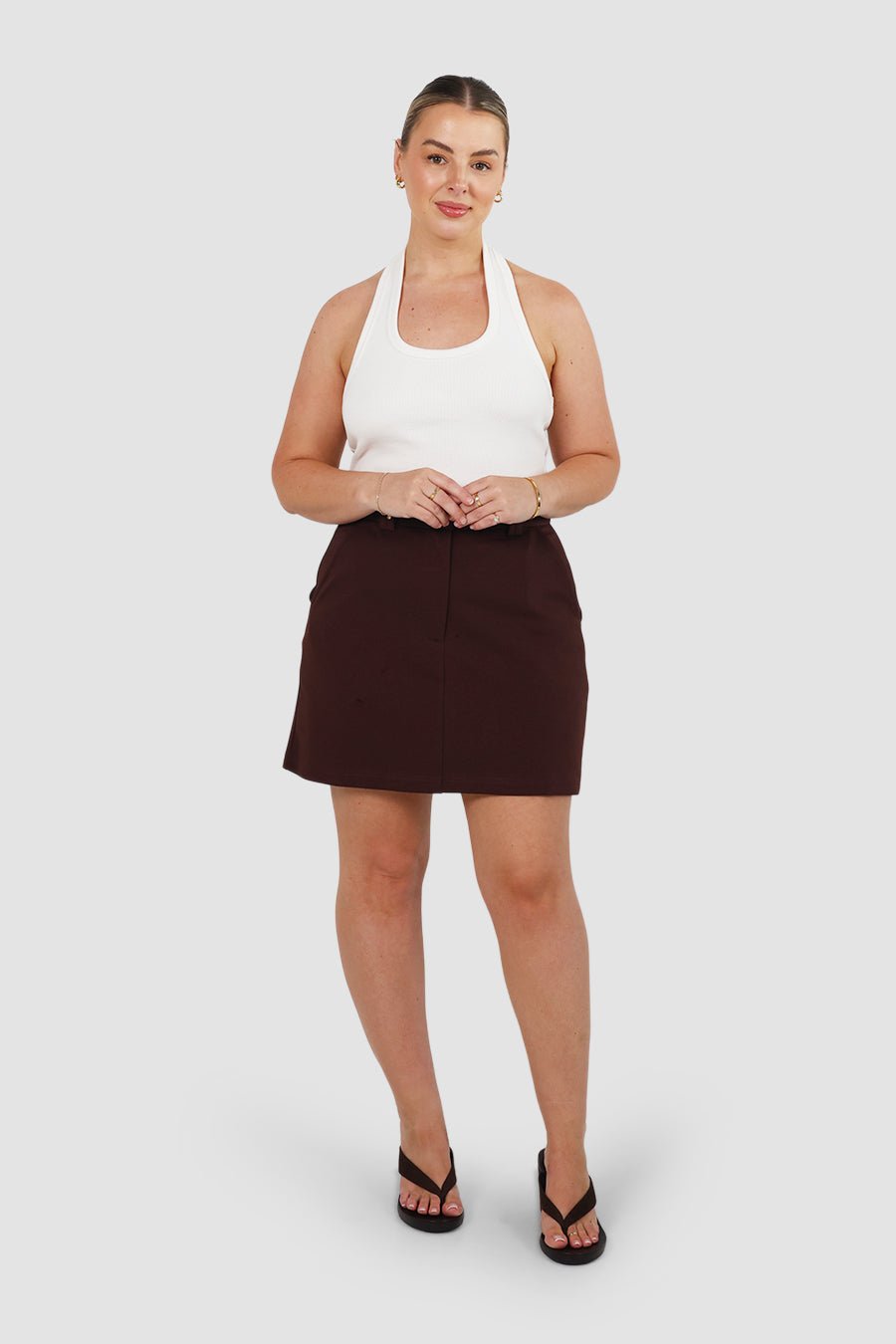 SOREVA COMFORT SKORT ESPRESSO - Fayt The Label