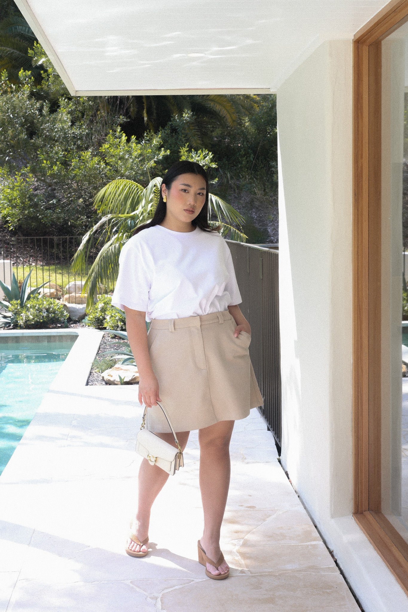 SOREVA COMFORT SKORT NEUTRAL - Fayt The Label