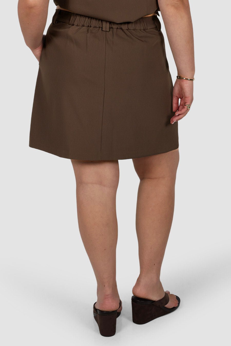 SOREVA SKORT CHOCOLATE - Fayt The Label