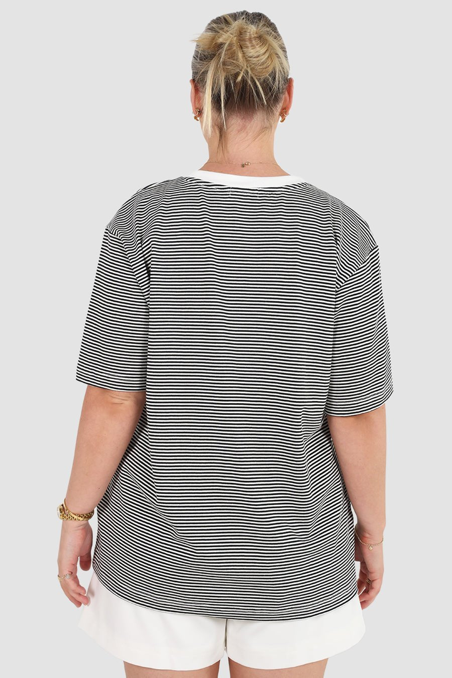 SPENCER STRIPE TEE BLACK/WHITE - Fayt The Label