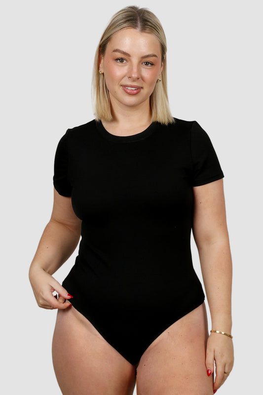 S/S BODYSUIT BLACK - Fayt The Label