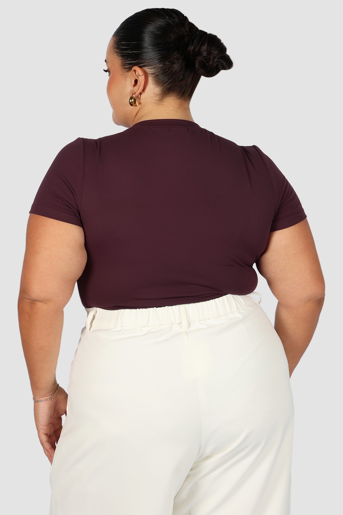 S/S BODYSUIT DEEP PLUM - Fayt The Label