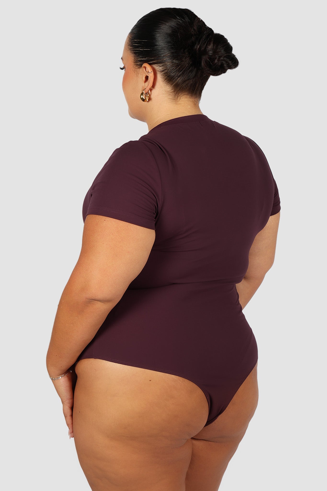 S/S BODYSUIT DEEP PLUM - Fayt The Label