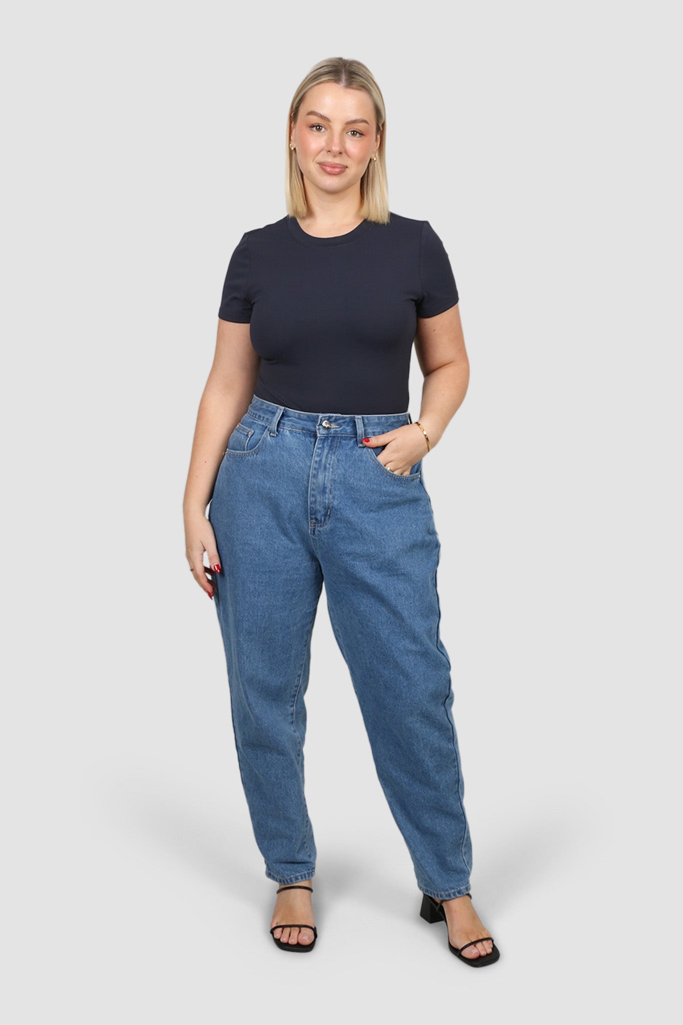 S/S BODYSUIT NAVY - Fayt The Label