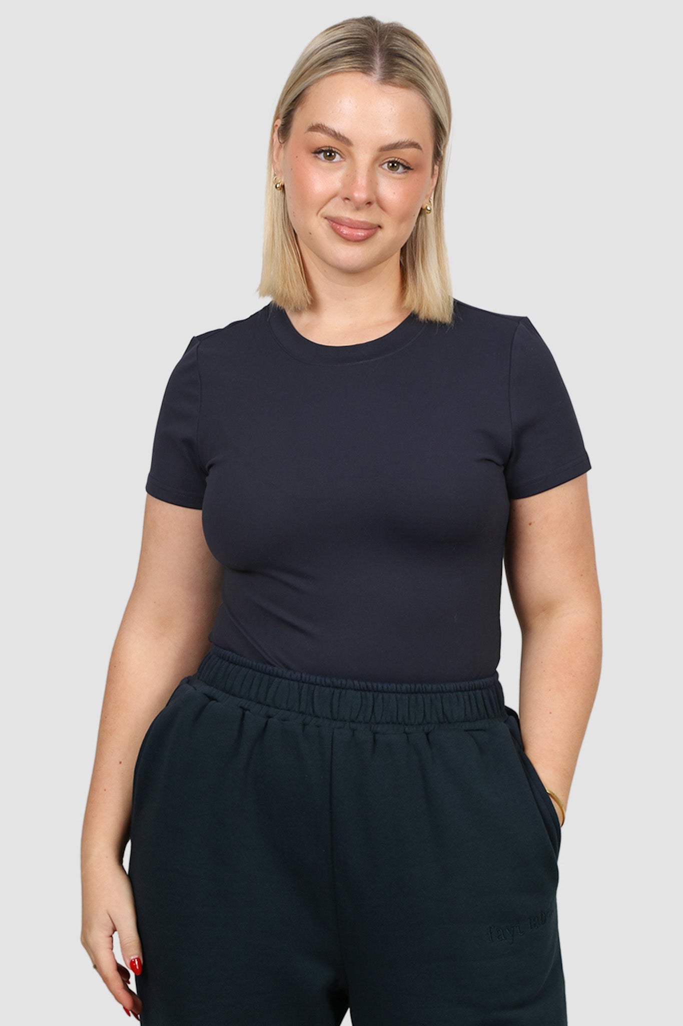 S/S BODYSUIT NAVY - Fayt The Label