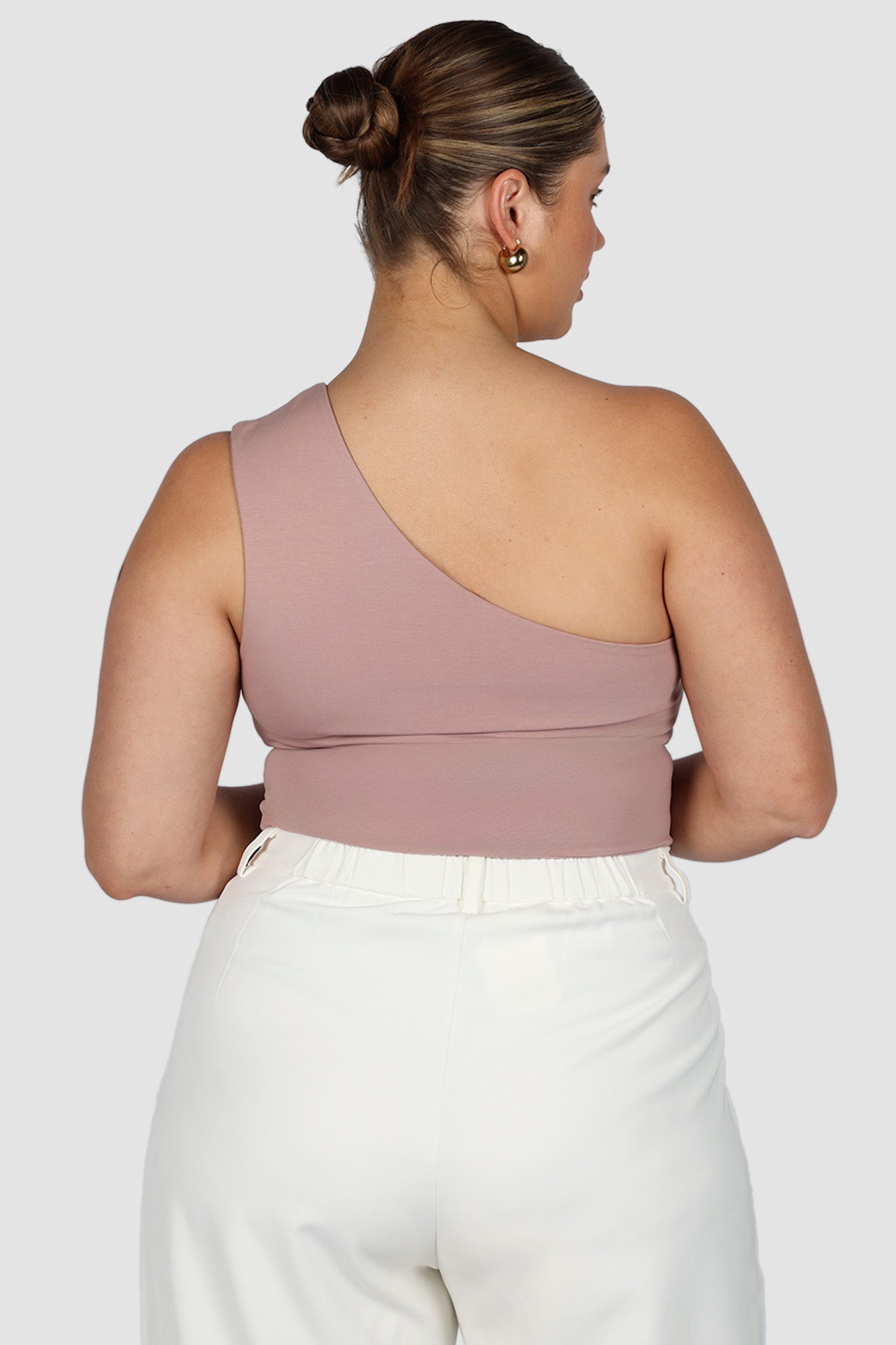 SULLIVAN ONE SHOULDER TOP BLUSH - Fayt The Label