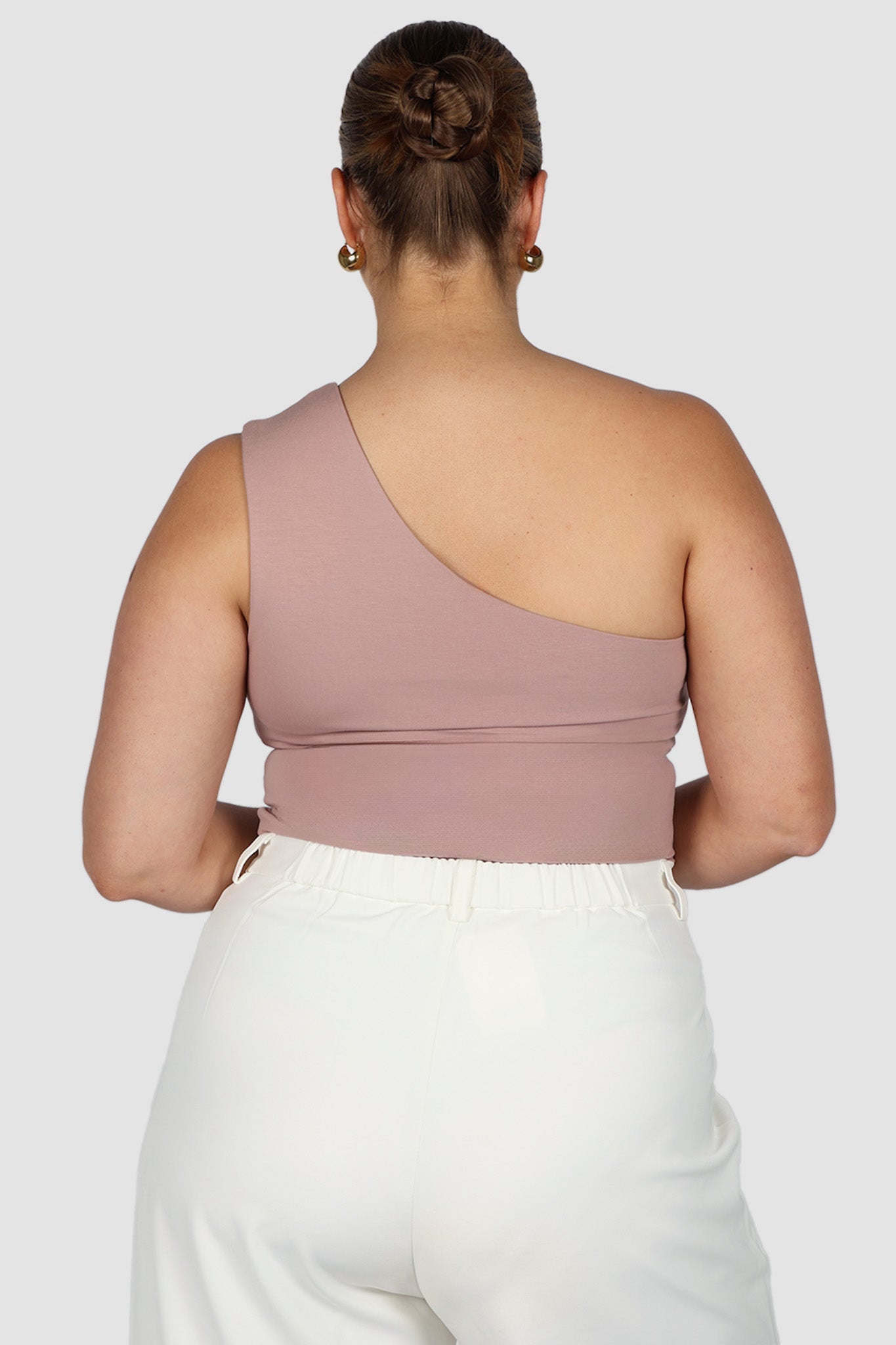 SULLIVAN ONE SHOULDER TOP BLUSH - Fayt The Label