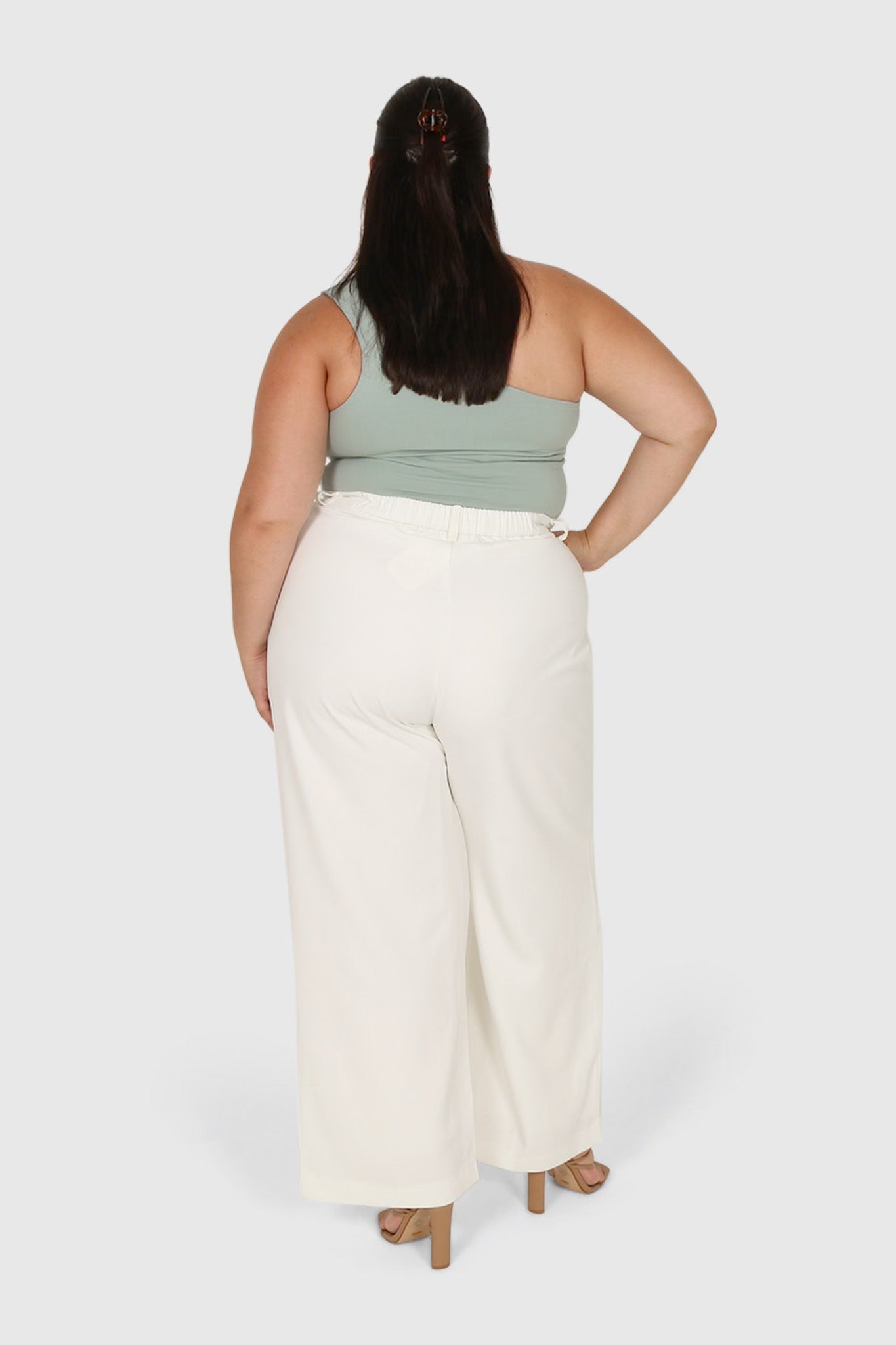 SULLIVAN ONE SHOULDER TOP SEAFOAM - Fayt The Label