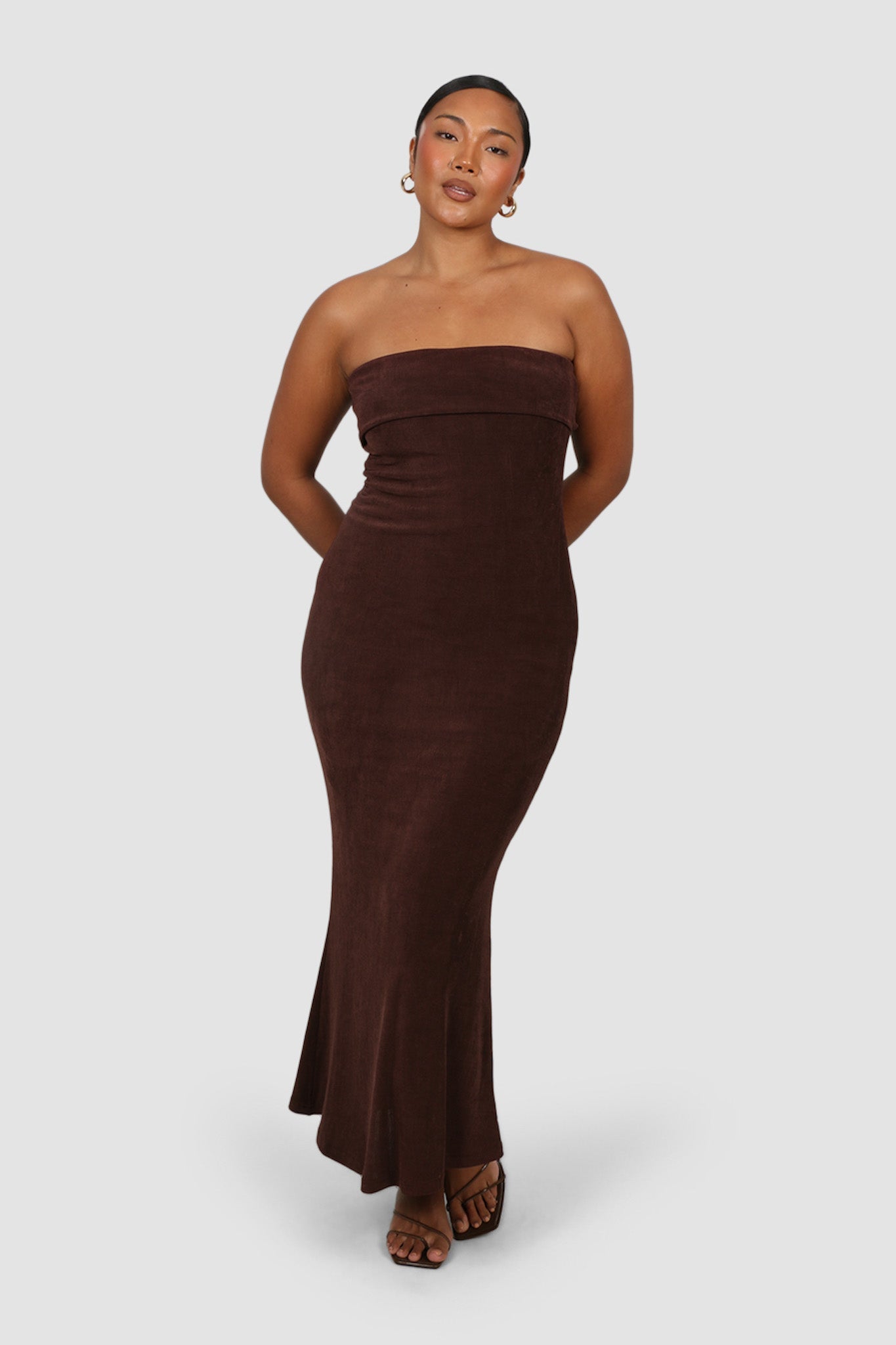 SURI MIDI DRESS ESPRESSO - Fayt The Label