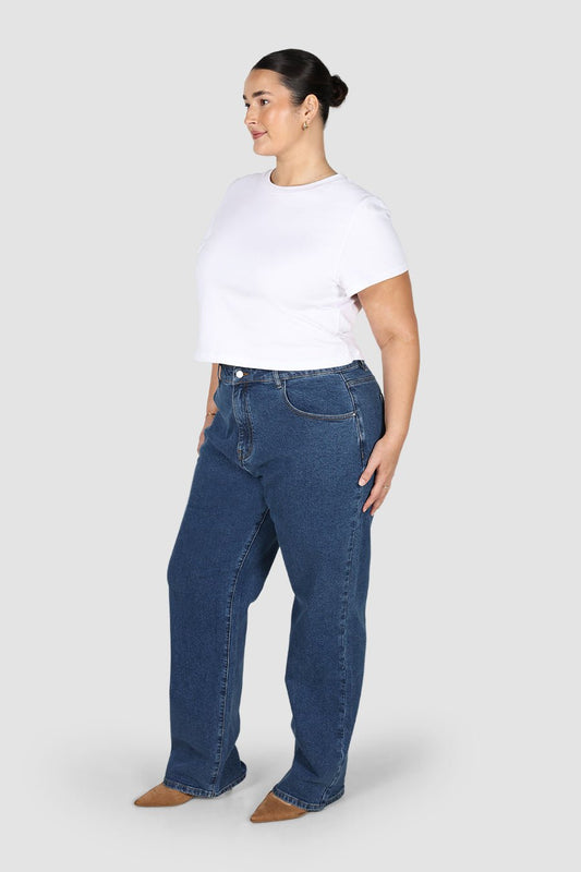 TALL BOWIE JEAN DEEP BLUE - Fayt The Label