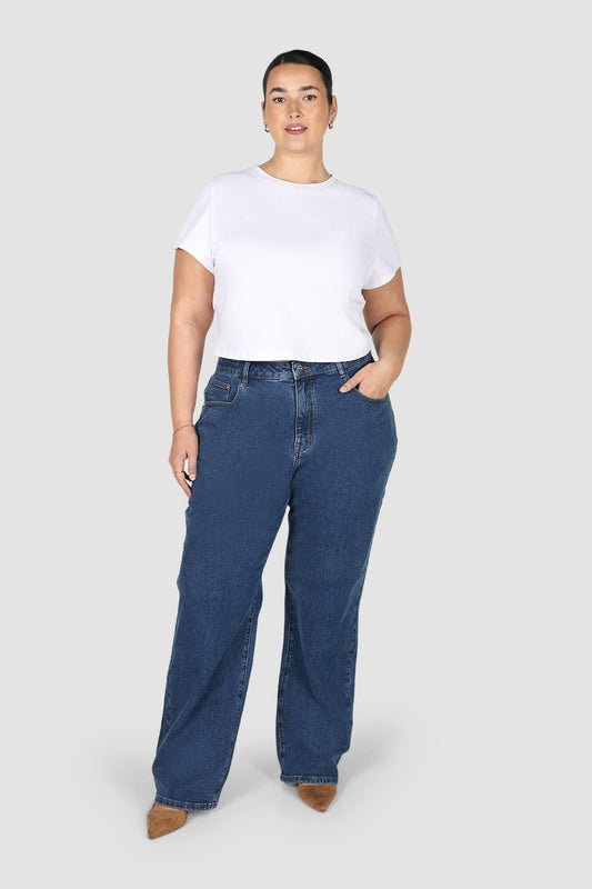 TALL BOWIE JEAN DEEP BLUE - Fayt The Label