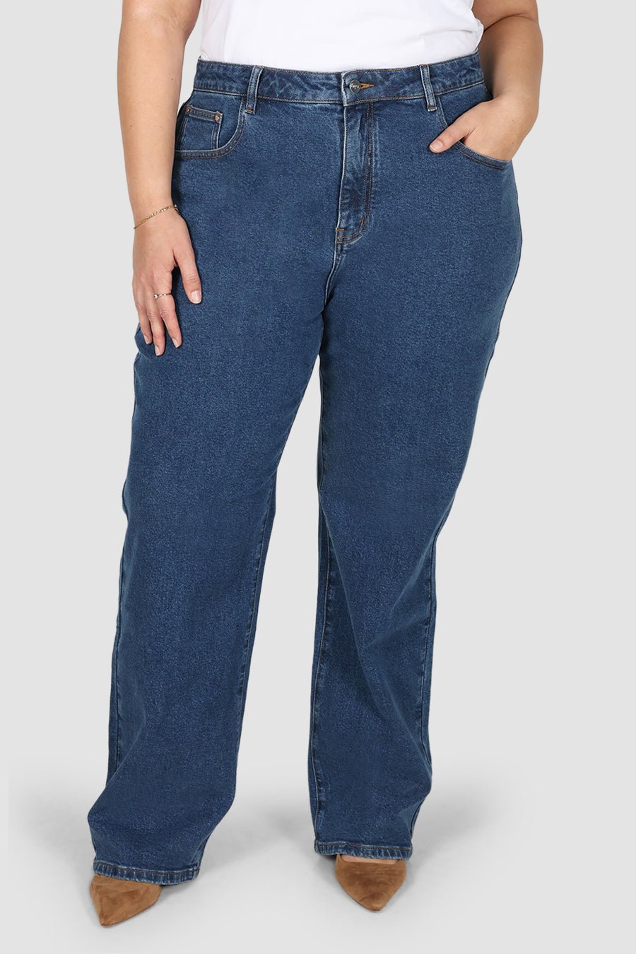 TALL BOWIE JEAN DEEP BLUE - Fayt The Label