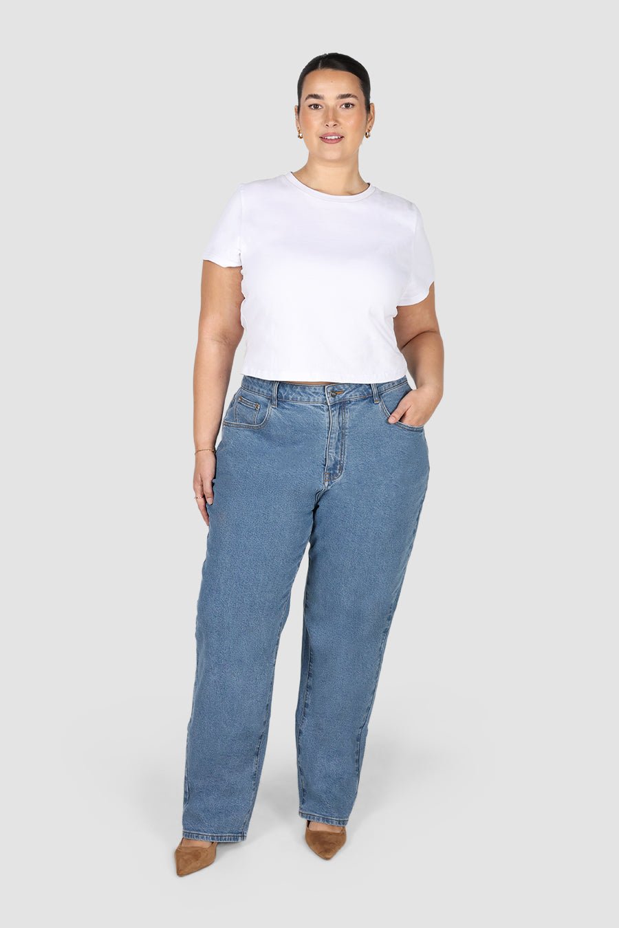 TALL BOWIE JEAN MID BLUE - Fayt The Label