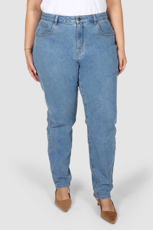 TALL LENNY JEAN MID BLUE - Fayt The Label