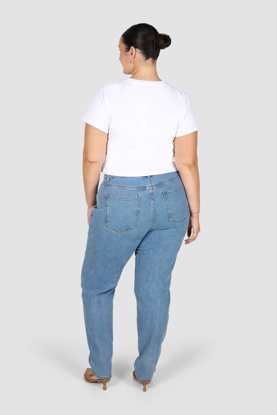 TALL LENNY JEAN MID BLUE - Fayt The Label