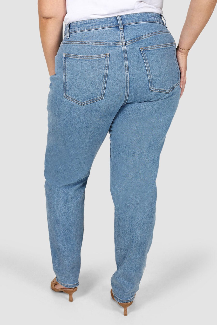 TALL LENNY JEAN MID BLUE - Fayt The Label