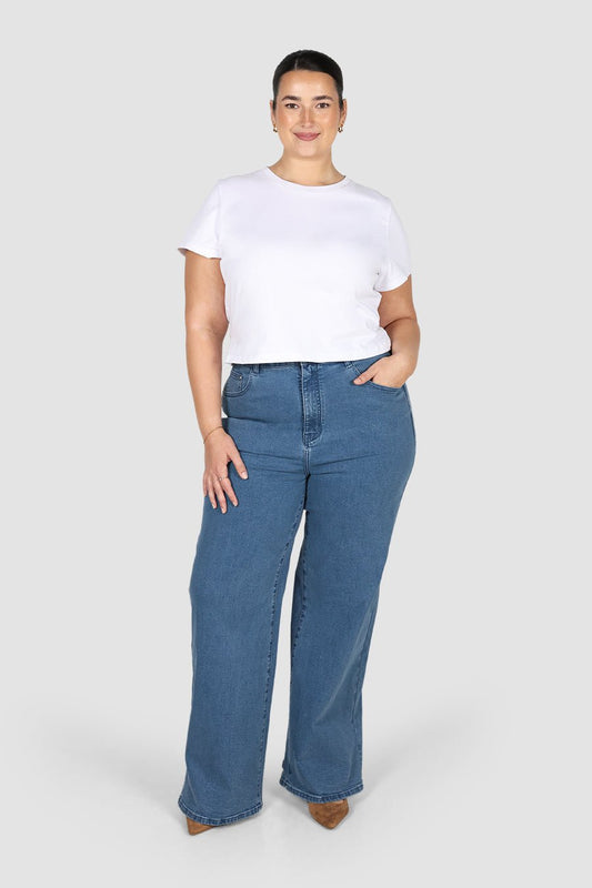 TALL MILLER JEAN MEDIUM BLUE - Fayt The Label