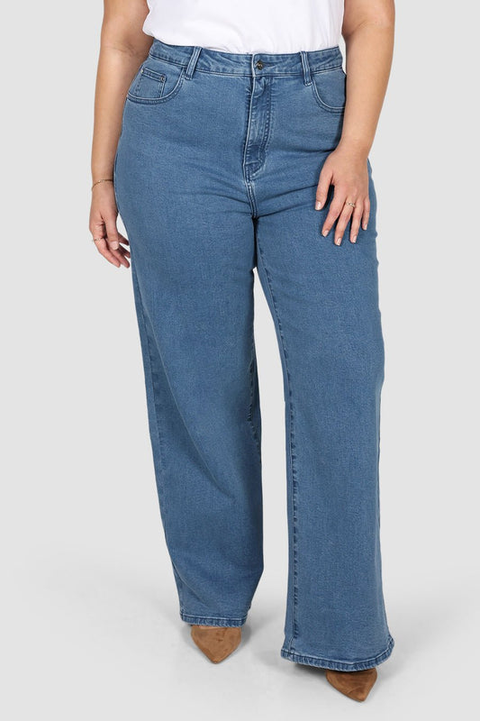 TALL MILLER JEAN MEDIUM BLUE - Fayt The Label