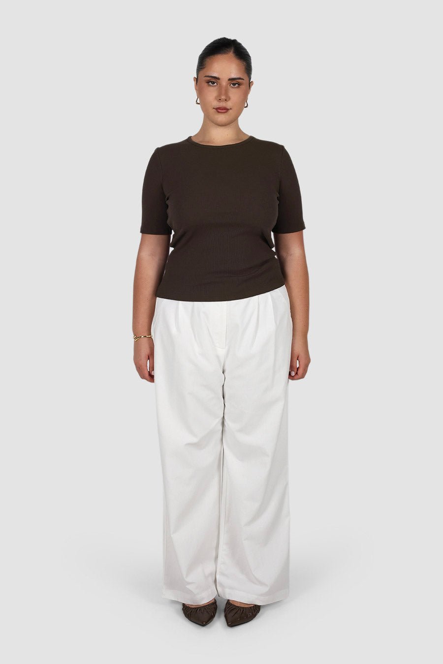 TATE RIB TOP ESPRESSO - Fayt The Label